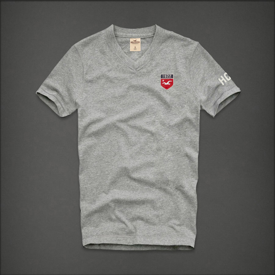 Hollister Hombres cuello en V Corto Remera HCO4245